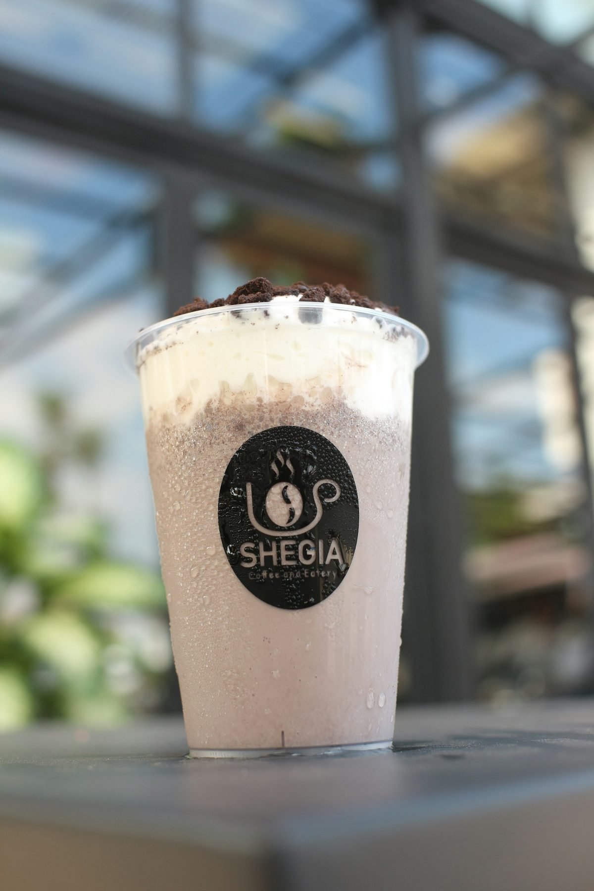 Milkshake med kakströssel — tillfällig bild, inte fotograferad hos KBA.